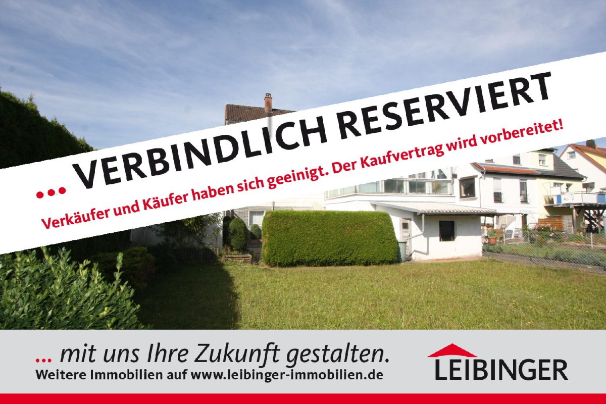 Ingo Leibinger Immobilienvermittlung - Immobilienangebot - Tuttlingen - Alle - Schnuckelige Doppelhaushälfte mit tollem Garten und großer Garage! Tuttlingen – Nordstadt!