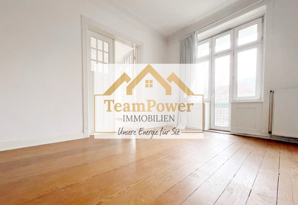 TeamPower Immobilien GmbH - Immobilienangebot - Hamburg - Alle - Hamburger Lifestyle - Altbau-Wohntraum mit Balkon zum fairen Preis!