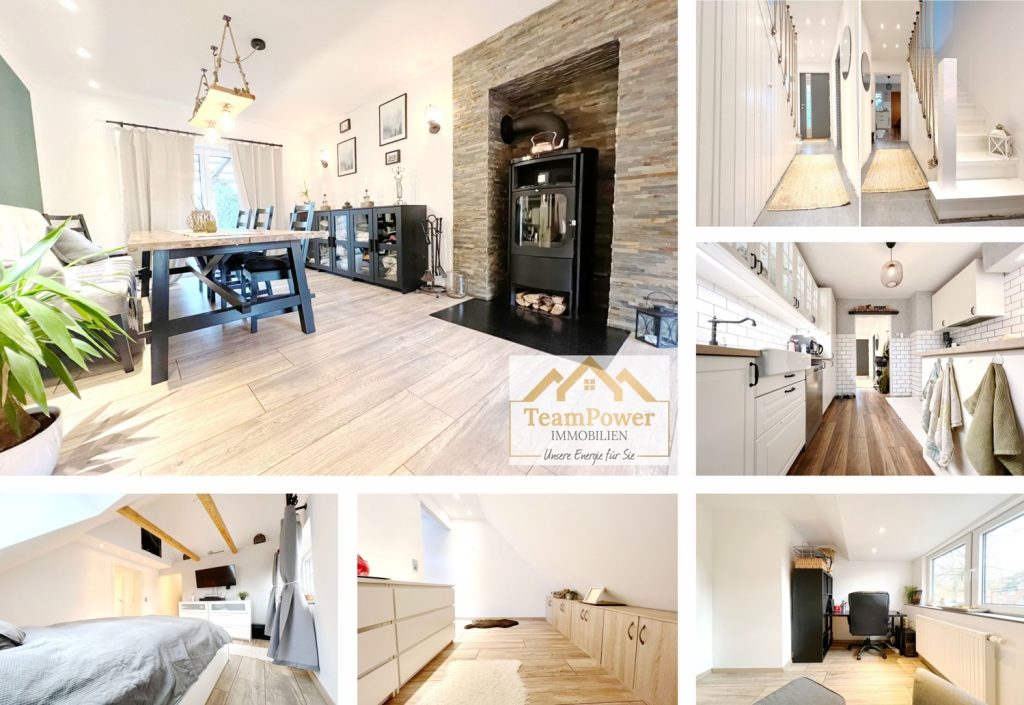 TeamPower Immobilien GmbH - Immobilienangebot - Neumünster - Alle - Dach, Fenster und mehr NEU - 3 Zimmer Energiesparhaus mit Kamin für den Sparfuchs