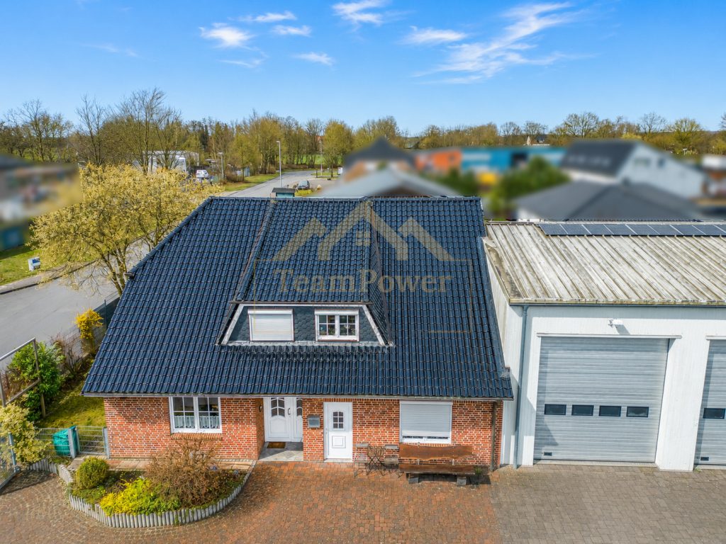 TeamPower Immobilien GmbH - Immobilienangebot - Großenaspe - Alle - Besondere Gewerbe-Immobilie - Arbeiten und Großzügiges Wohnen - Alles unter einem Dach !