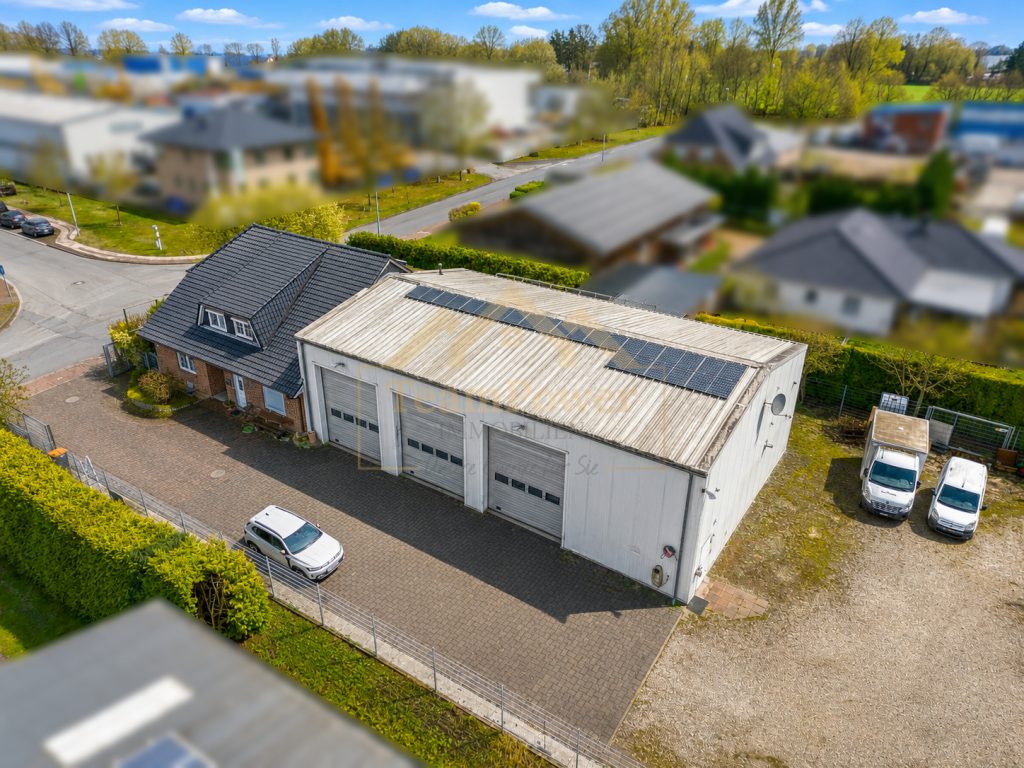 TeamPower Immobilien GmbH - Immobilienangebot - Großenaspe - Alle - Besondere Gewerbe-Immobilie - Arbeiten und Großzügiges Wohnen - Alles unter einem Dach !
