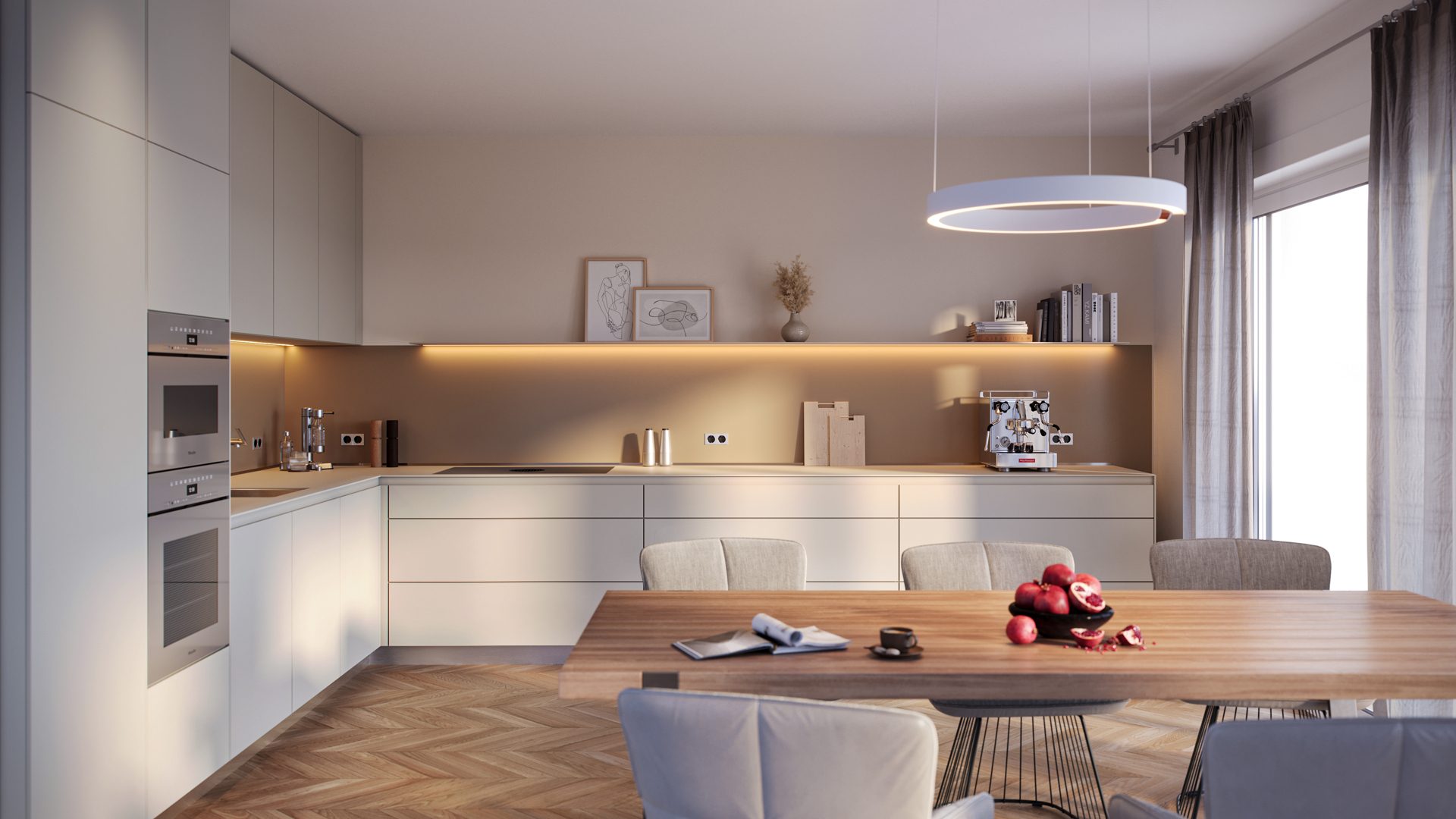 Immobilienangebot - Bonn - Wohnung - Constance: Traumhaftes Penthouse mit bulthaup b3 Premiumküche auf zwei Ebenen in der Südstadt