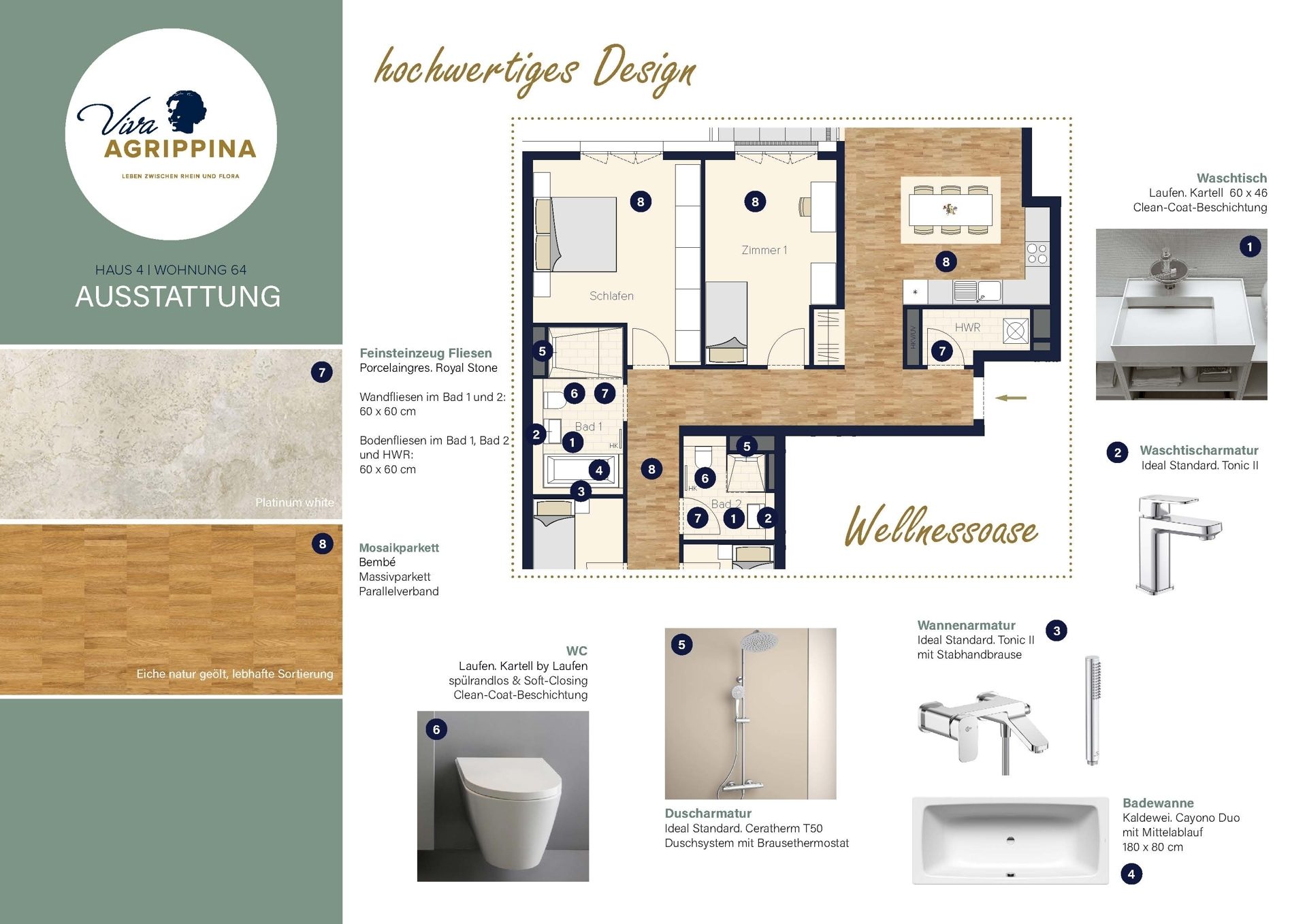 Immobilienangebot - Köln - Wohnung - Viva Agrippina: Ihre Familienoase mit 5 Zimmern und großzügigem Wohnkomfort!