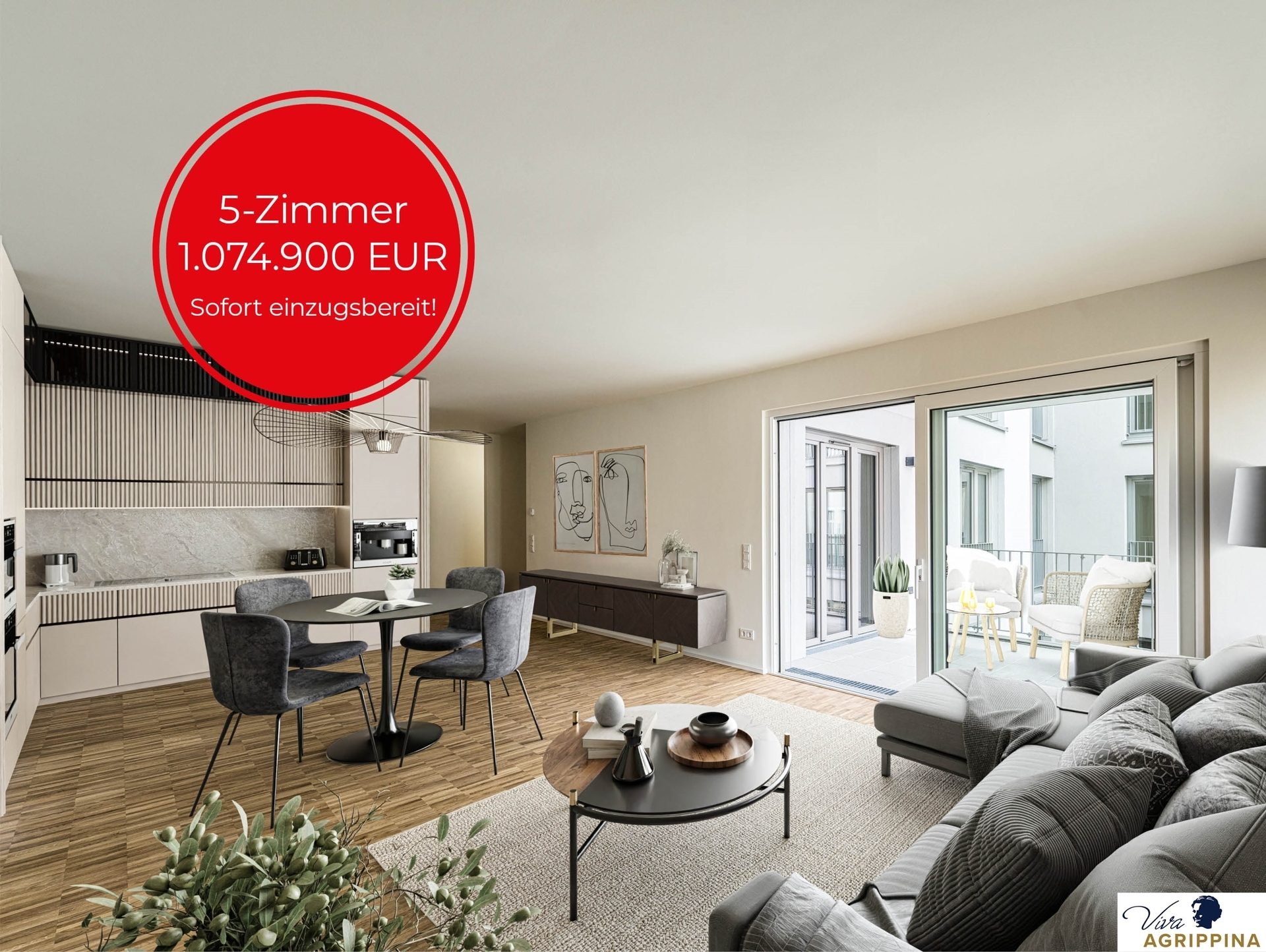Immobilienangebot - Köln - Wohnung - Viva Agrippina: Ihre Familienoase mit 5 Zimmern und großzügigem Wohnkomfort!