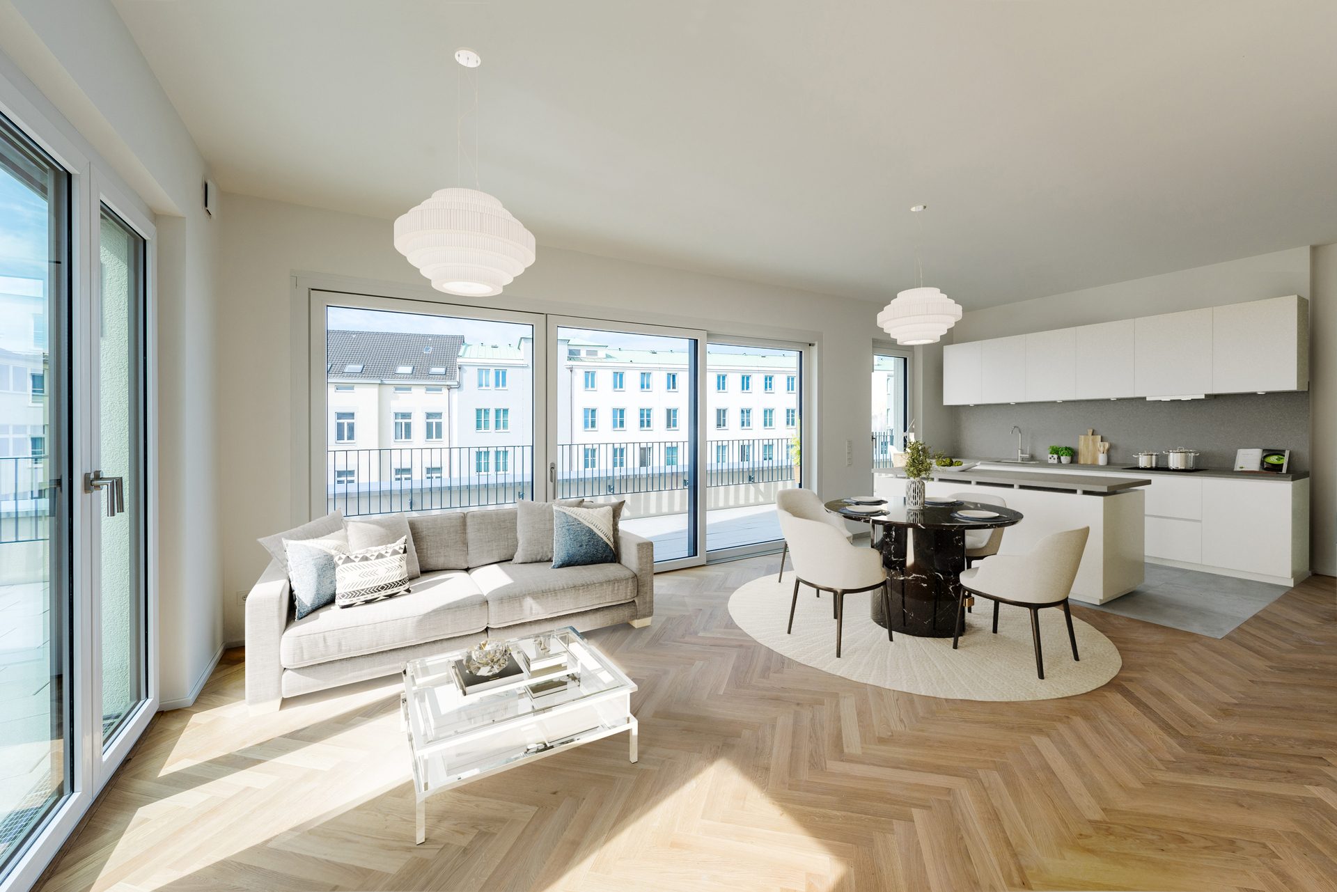 Immobilienangebot - Bonn - Wohnung - Constance: Traumhaftes Penthouse mit umlaufender Dachterrasse und 5 Zimmern
