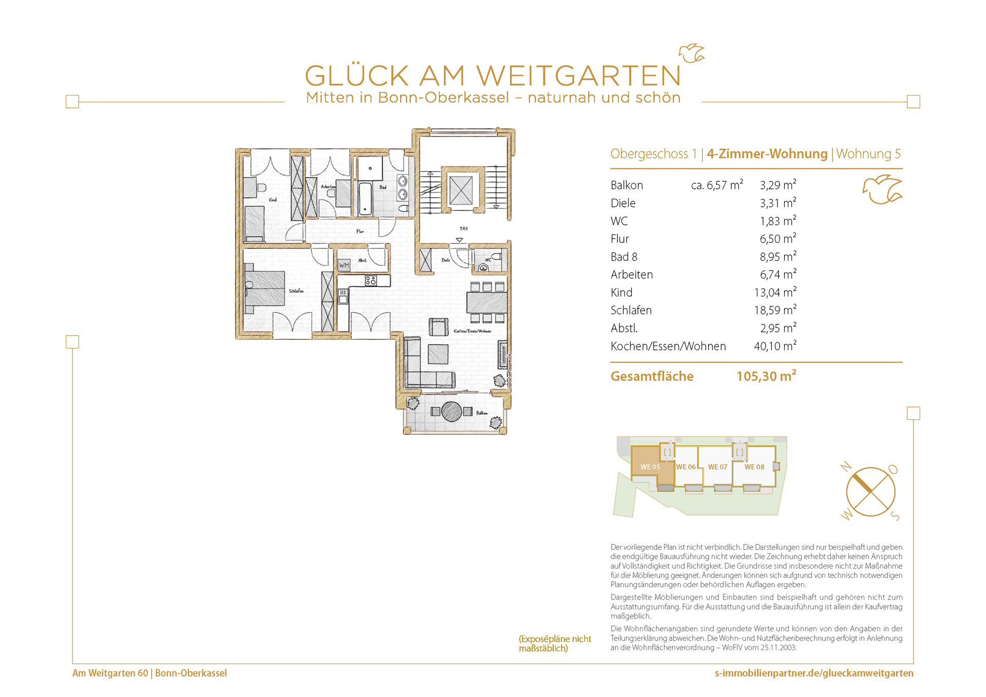 Immobilienangebot - Bonn - Wohnung - Glück am Weitgarten