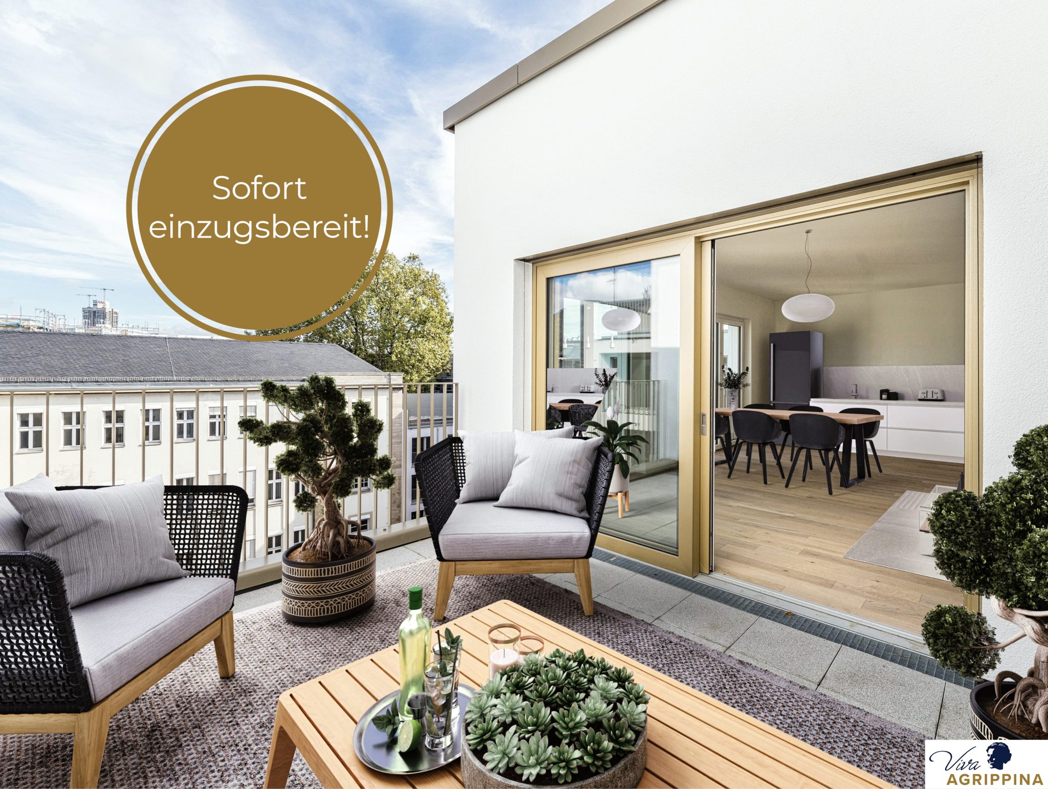 S Immobilienpartner GmbH - Immobilienangebot - Köln - Neustadt-Nord - Neustadt-Nord - Penthouse - Viva Agrippina: Ihr Traum im Penthouse