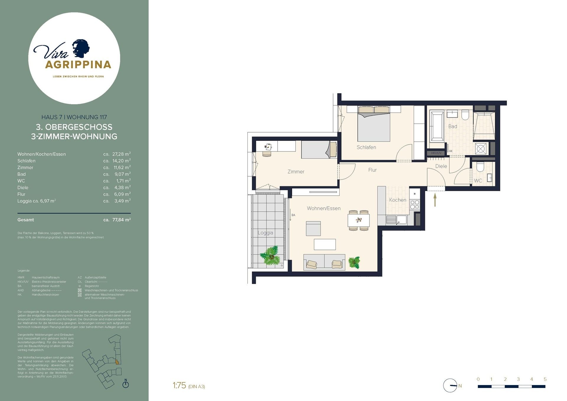 Immobilienangebot - Köln - Wohnung - Viva Agrippina: Wohnen mit Stil