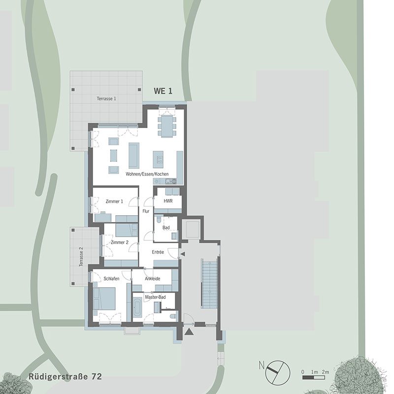 Sophienpark Villen - Grundriss - Wohneinheit 1
