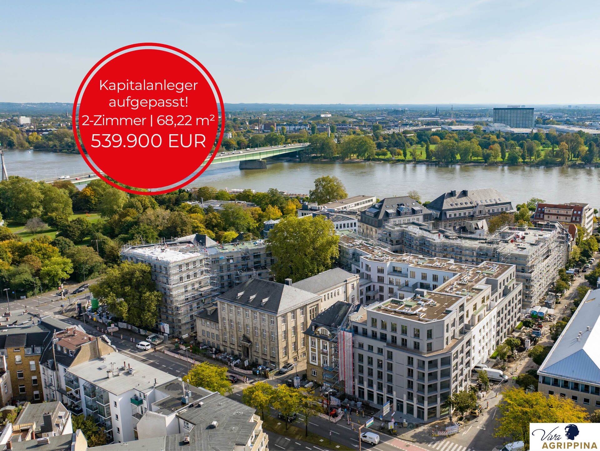 Immobilienangebot - Köln - Wohnung - Viva Agrippina: Ihr eleganter Rückzugsort mit sonniger Loggia und modernem Flair