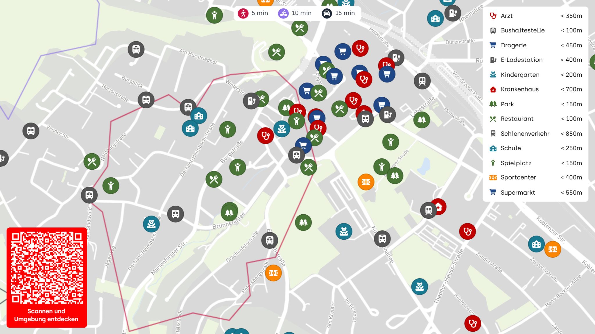 Immobilienangebot - Bonn / Alt-Godesberg - Wohnung - Zentral leben am Fuß der Godesburg