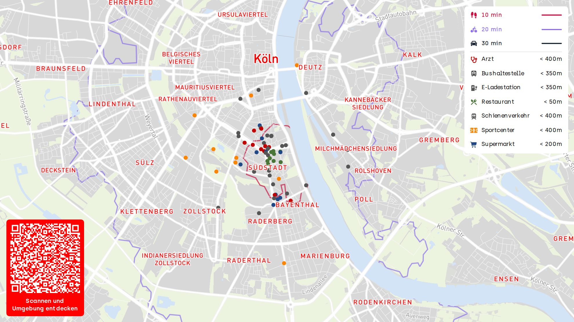 Immobilienangebot - Köln - Wohnung - Mitten in der Südstadt - ideale Lage für urbanes Wohnen