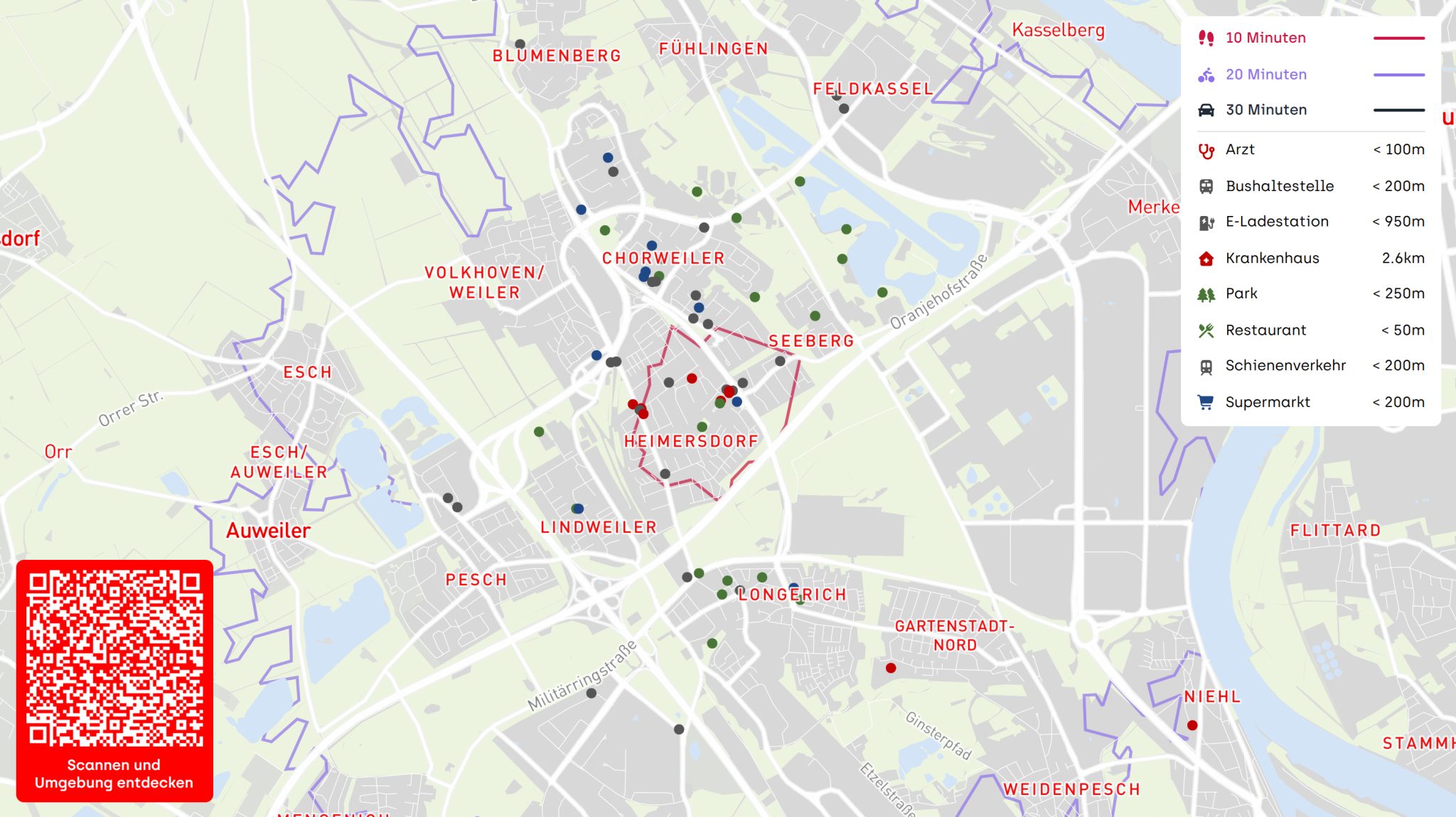 Immobilienangebot - Köln / Heimersdorf - Alle - Erbpacht - Betreutes Wohnen mit zentraler Anbindung im Kölner Stadtteil Heimersdorf