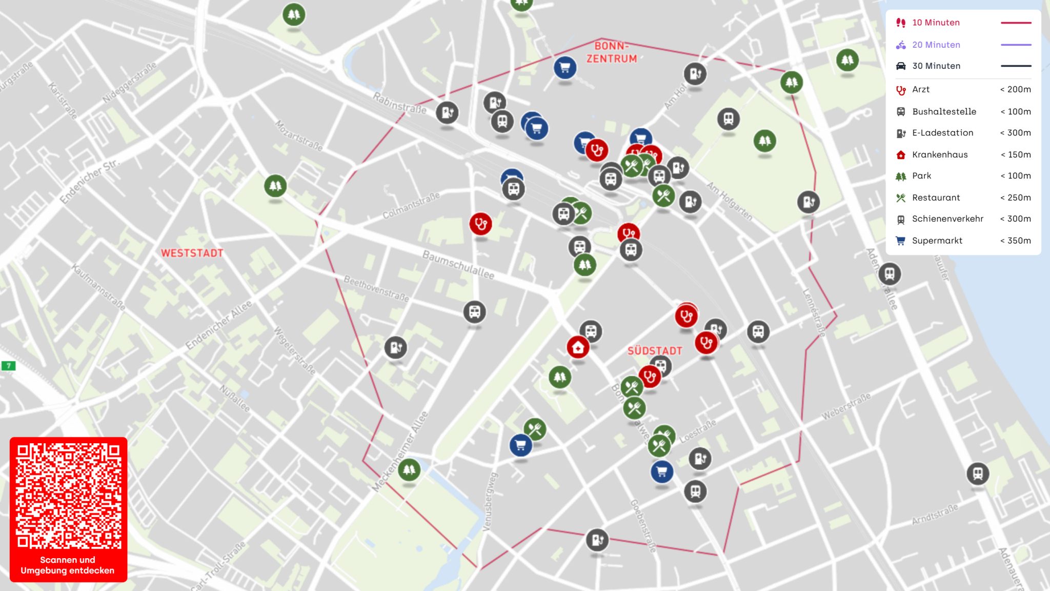 Immobilienangebot - Bonn - Wohnung - Einmalige Gelegenheit: Exklusive 2-Zimmer-Wohnung im Herzen der Stadt