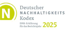 Deutscher Nachhaltigkeitskodex DNK Erklärung für das Berichtsjahr 2025 Bild zum Deutschen Nachhaltigkeitskodex DNK Erklärung für das Berichtsjahr 2025