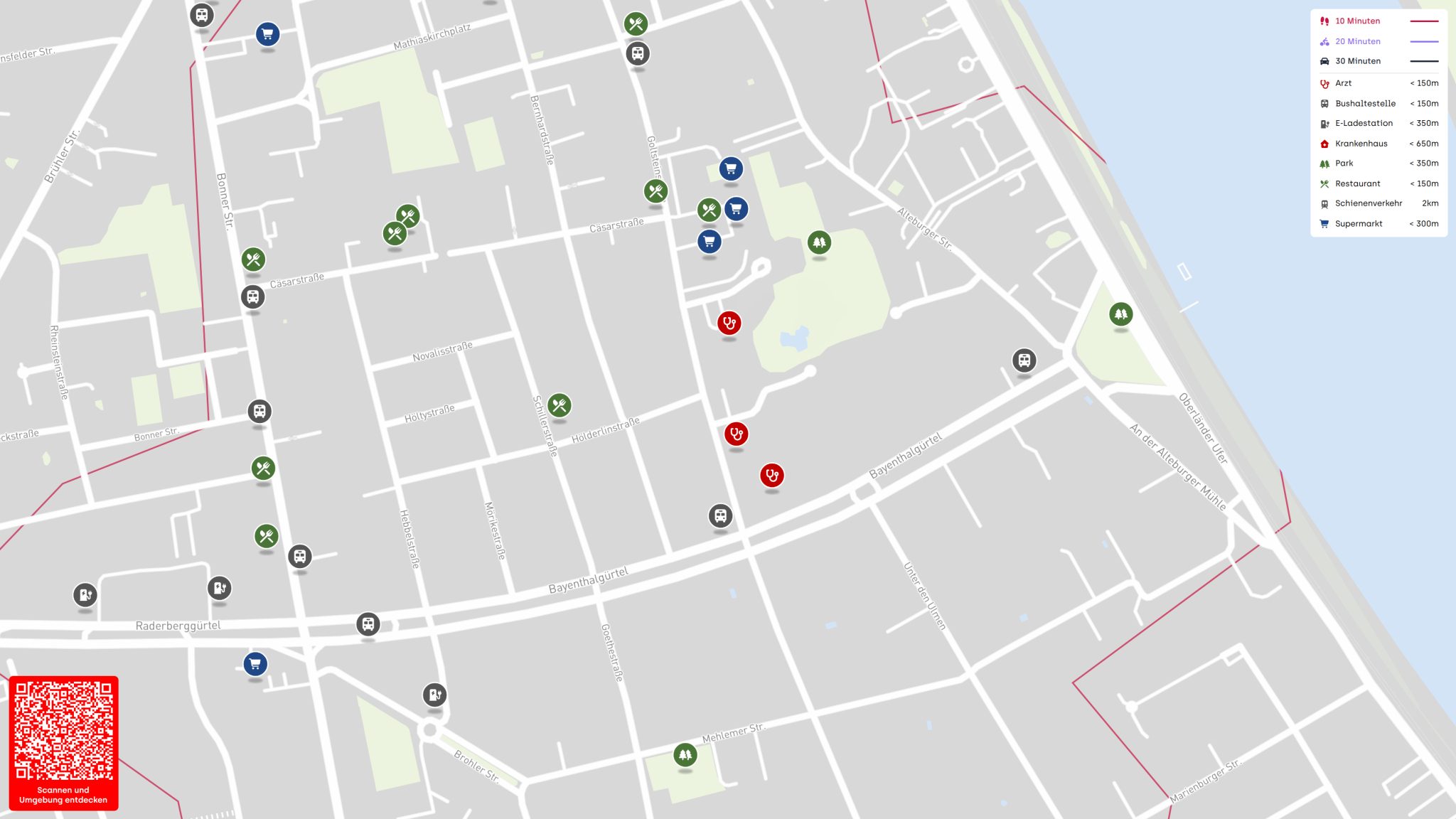 Immobilienangebot - Köln - Wohnung - Wohnen im Denkmal - in grüner, ruhiger Umgebung zwischen Rhein und Südstadt