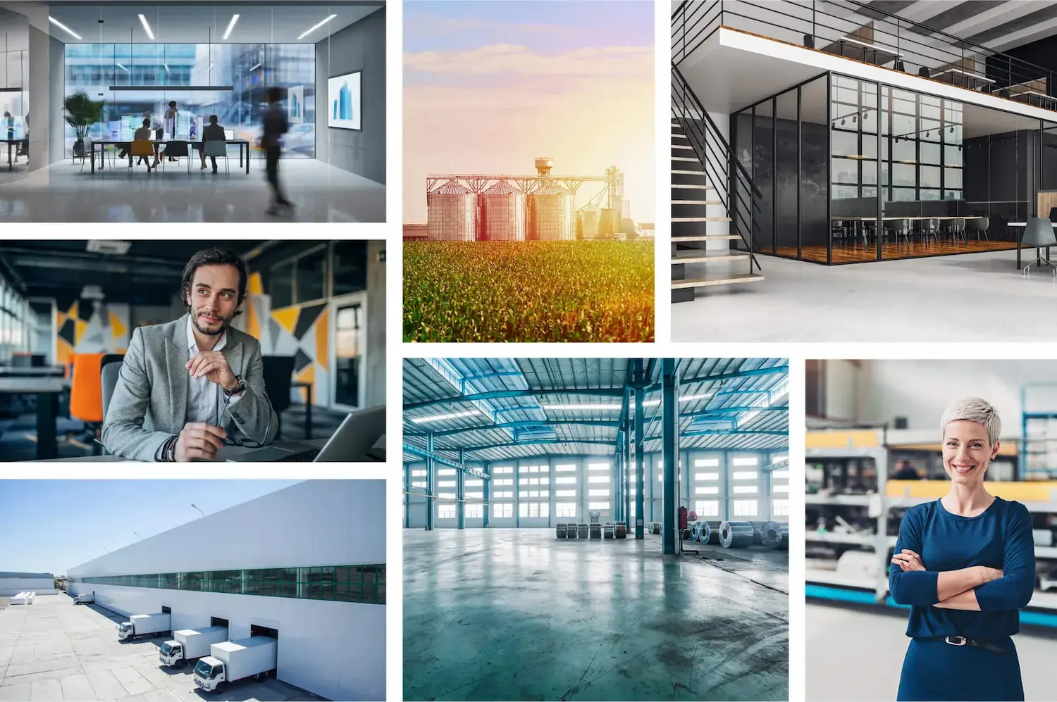 Collage zum Thema Investmentimmobilien
