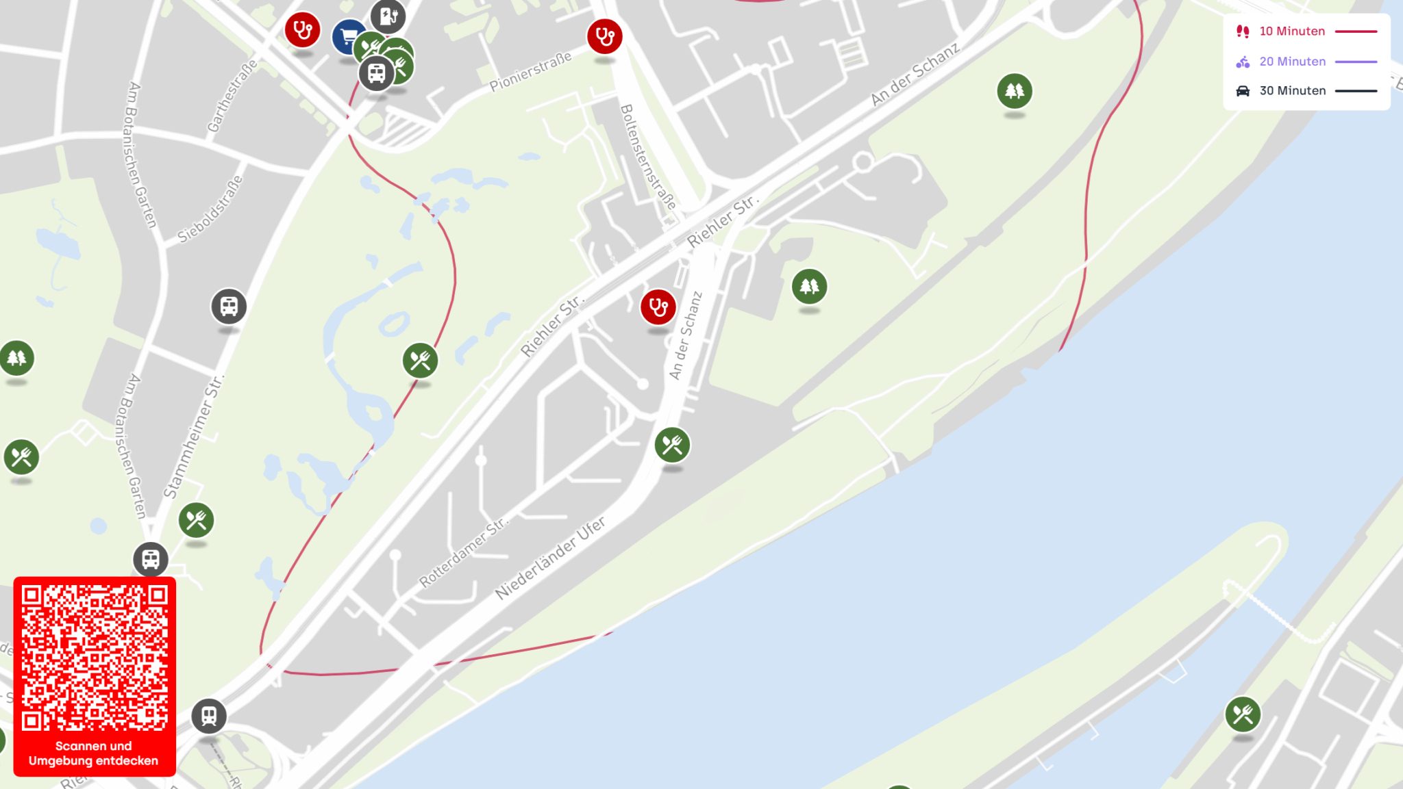 Immobilienangebot - Köln / Riehl - Wohnung - Warum auf Nachbars Hecke schauen?