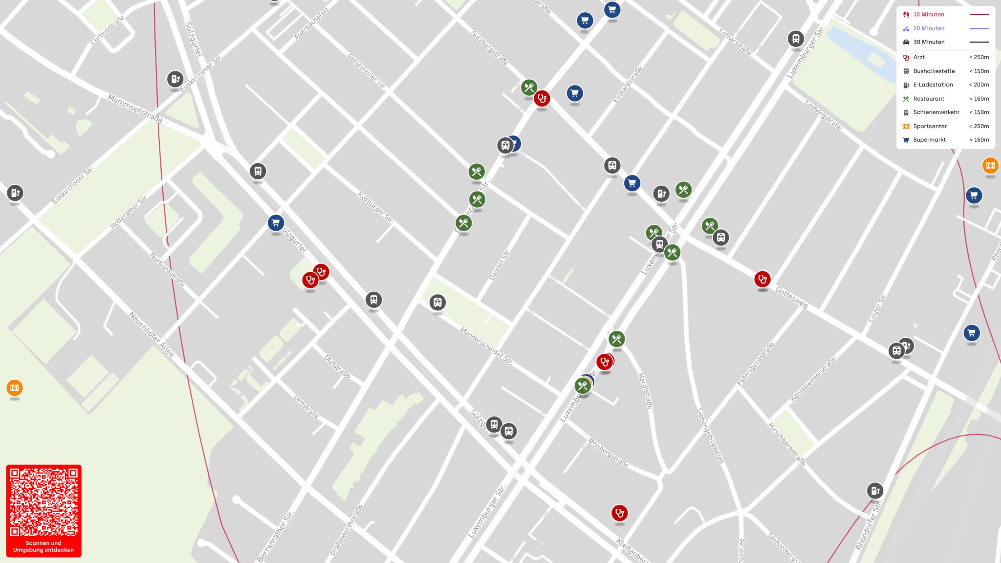 Lageplan Lageplan Immobilienangebot - Köln / Sülz - Wohnung - Ideale Kapitalanlage - spätere Eigennutzung möglich - Sülzer geht es kaum