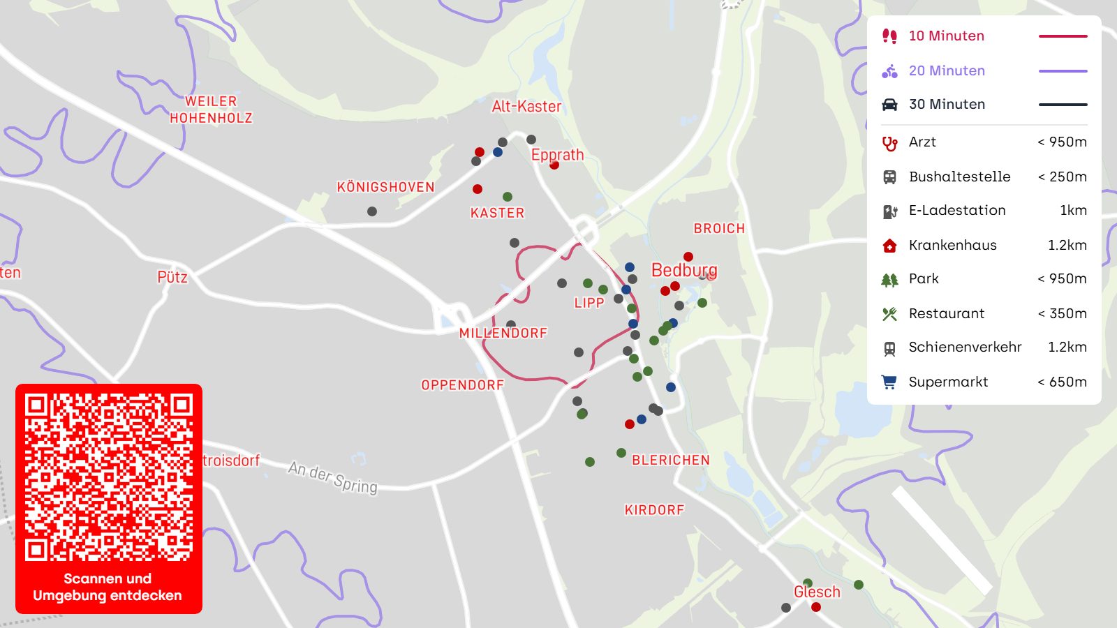Immobilienangebot - Bedburg-Lipp/Millendorf - Haus - Ein Zuhause mit viel Platz – Doppelhaushälfte auf großzügigem Grundstück