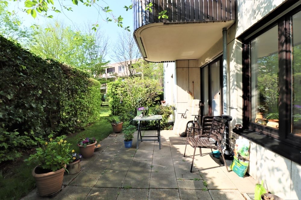 Immobilienangebot - Düsseldorf - Alle - Düsseltal: schön geschnittene 2-Zimmer im EG mit  Garten, Terrasse und TG-Stellplatz in guter Lage