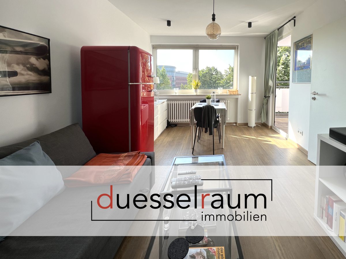 Immobilienangebot - Düsseldorf - Alle - Bilk: helle 2-Zimmerwohnung mit Balkon in ruhiger Lage