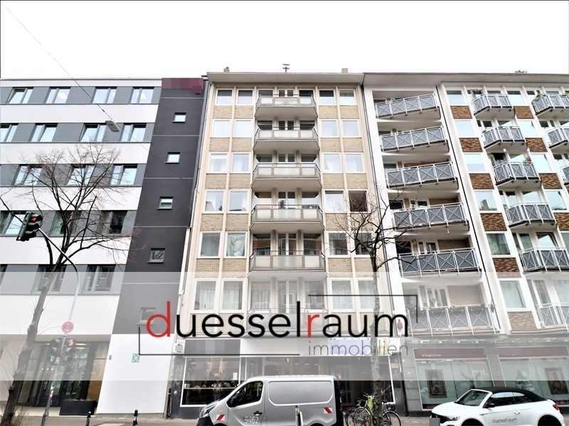 Immobilienangebot - Düsseldorf - Alle - Stadtmitte: moderne 2- Zimmerwohnung mit EBK und 2 Balkonen in zentraler Lage