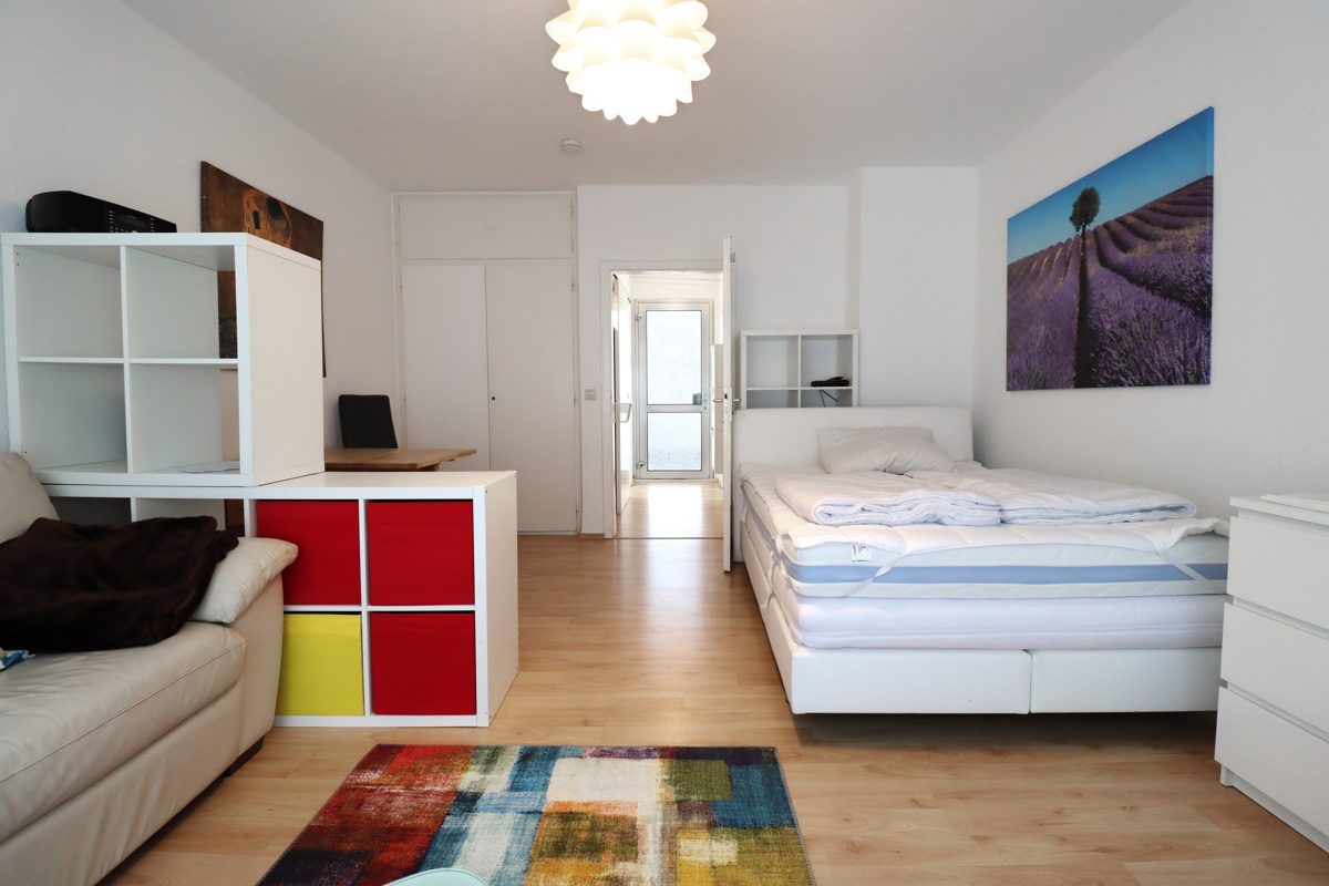 Immobilienangebot - Düsseldorf / Pempelfort - Alle - Pempelfort: vollmöbliertes 1-Zimmer Apartment in zentraler Lage!