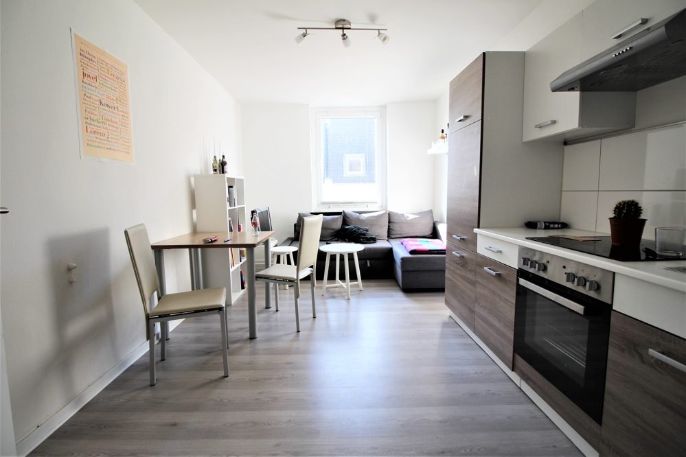Immobilienangebot - Düsseldorf - Alle - Flingern: vermietetes 1- Zimmer Apartment mit Wohnküche in guter Lage für Kapitalanleger