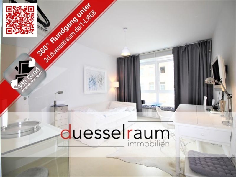 Immobilienangebot - Düsseldorf - Alle - Lindenstr. 68: komplett möbliertes Apartment in sehr gefragter Lage