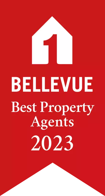 Siegel Auszeichnung BELLEVUE Best-Property-Agents 2023