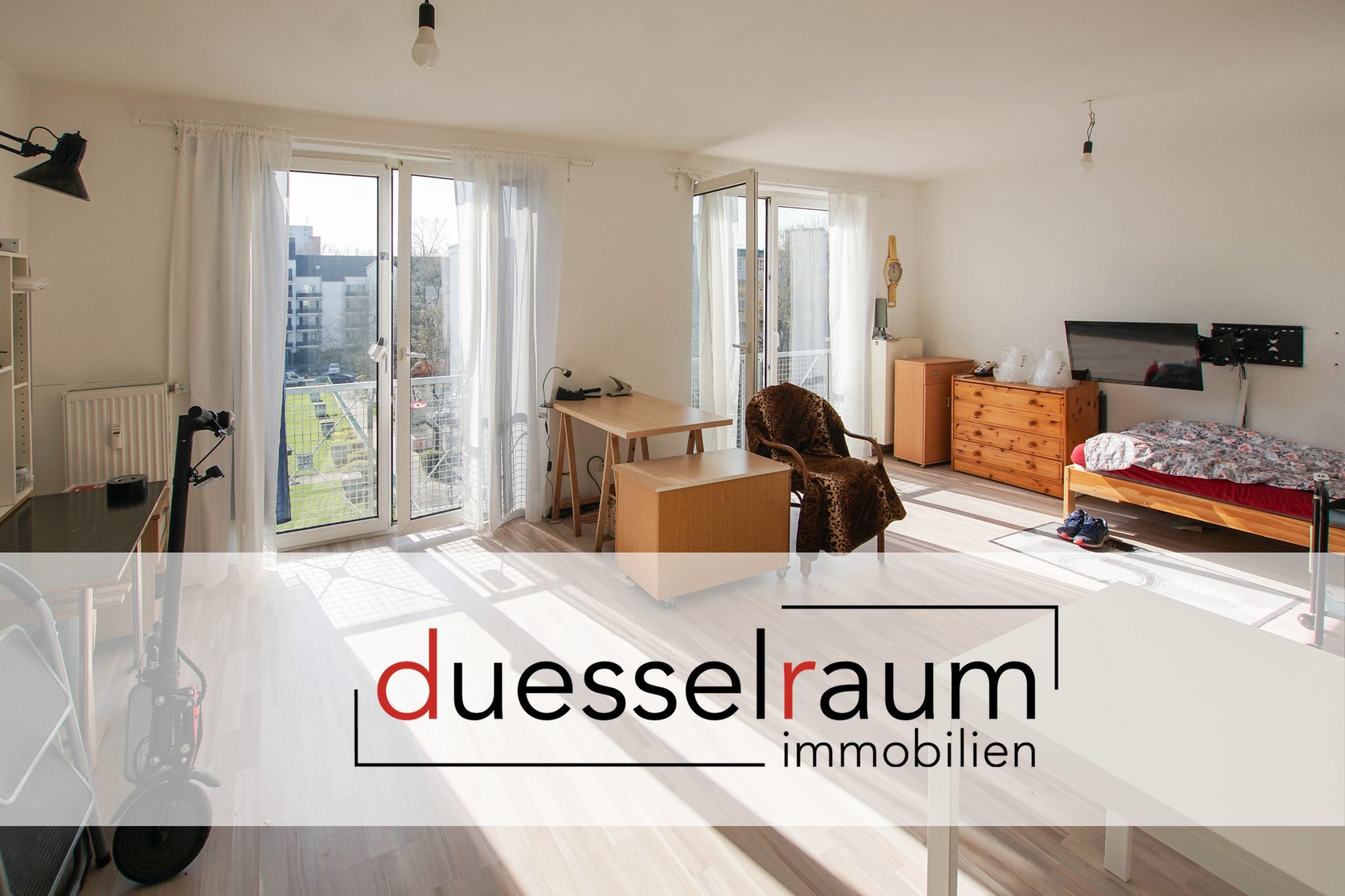 Immobilienangebot - Düsseldorf / Hassels - Alle - Düsseldorf Hassels: helle 1-Zimmerwohnung in ruhiger Lage
