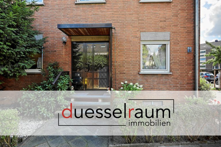Immobilienangebot - Düsseldorf - Alle - Gerresheim: Reihenendhaus mit Südgarten, Balkon und Garage auf Erbpachtgrundstück