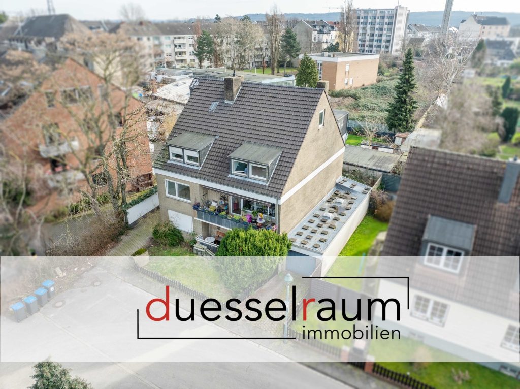 Immobilienangebot - Düsseldorf - Alle - Rath: Mehrfamilienhaus mit 5 Wohneinheiten + Einfamilienhaus auf einem Grundstück mit großem Garten