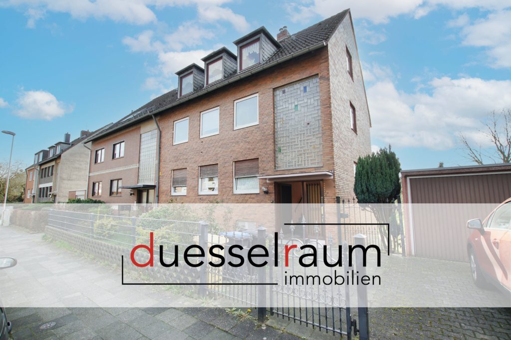 Immobilienangebot - Düsseldorf - Alle - Eller: gepflegtes Dreifamilienhaus mit Balkonen, riesigem Garten und zwei Garagen in ruhiger Lage!