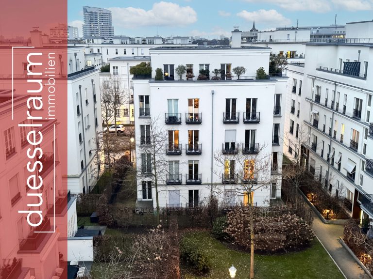Immobilienangebot - Düsseldorf - Alle - Heinrich-Heine-Gärten: exklusive 5-Zimmer mit TG-Stellplatz, Terrasse, Garten & Balkon in Top-Lage!
