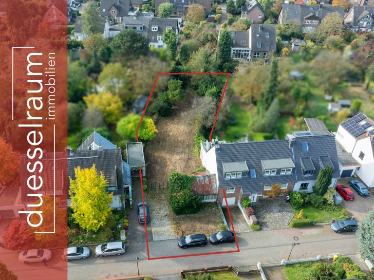 Immobilienangebot - Düsseldorf - Alle - Wersten: 758 m² großes Baugrundstück in ruhiger Lage