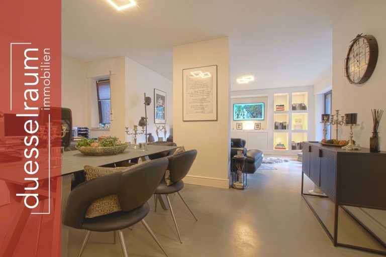 Immobilienangebot - Düsseldorf - Alle - Otto-Hahn-Siedlung: Stilvolle & barrierefreie 2,5-Zimmerwohnung mit Garten und EBK im Erdgeschoss!