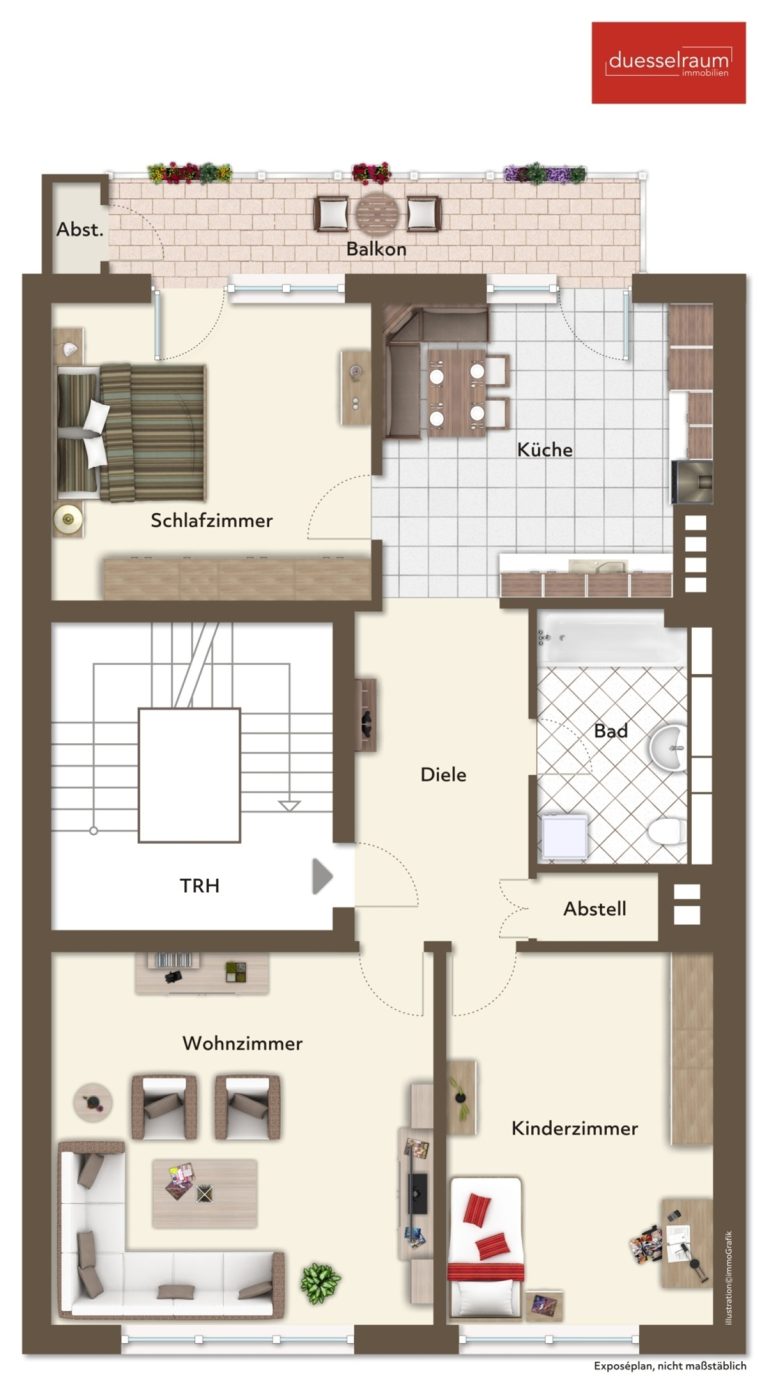 Immobilienangebot - Düsseldorf / Unterbilk - Alle - Unterbilk: Ein kleines Juwel mitten in der Stadt, trotzdem sehr ruhig gelegen!