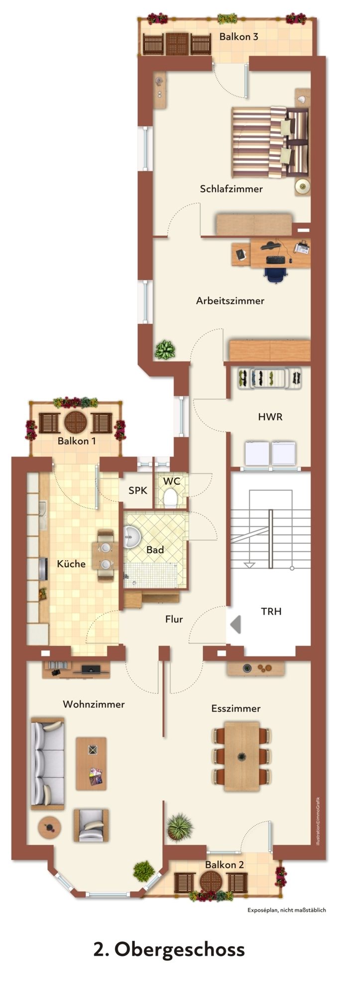 Immobilienangebot - Düsseldorf / Altstadt - Alle - Carlstadt: Charmante 3,5-Zimmer-Altbauwohnung mit Blick auf den Spee’schen Graben in zentraler Lage