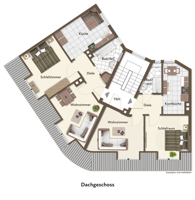 Immobilienangebot - Düsseldorf - Alle - Benrath: lukratives WGH mit 11 Wohneinheiten, 3 Gewerbeflächen & 2 Garagen in zentraler Lage!