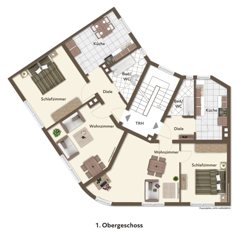 Immobilienangebot - Düsseldorf - Alle - Benrath: lukratives WGH mit 11 Wohneinheiten, 3 Gewerbeflächen & 2 Garagen in zentraler Lage!