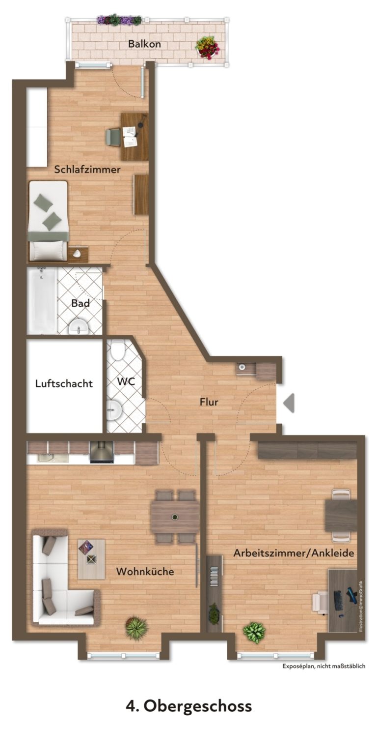 Immobilienangebot - Düsseldorf - Alle - Zoo: Jugendstilhaus - Traumhafter Ausblick gepaart mit effektiver Aufteilung im charmantem Haus!