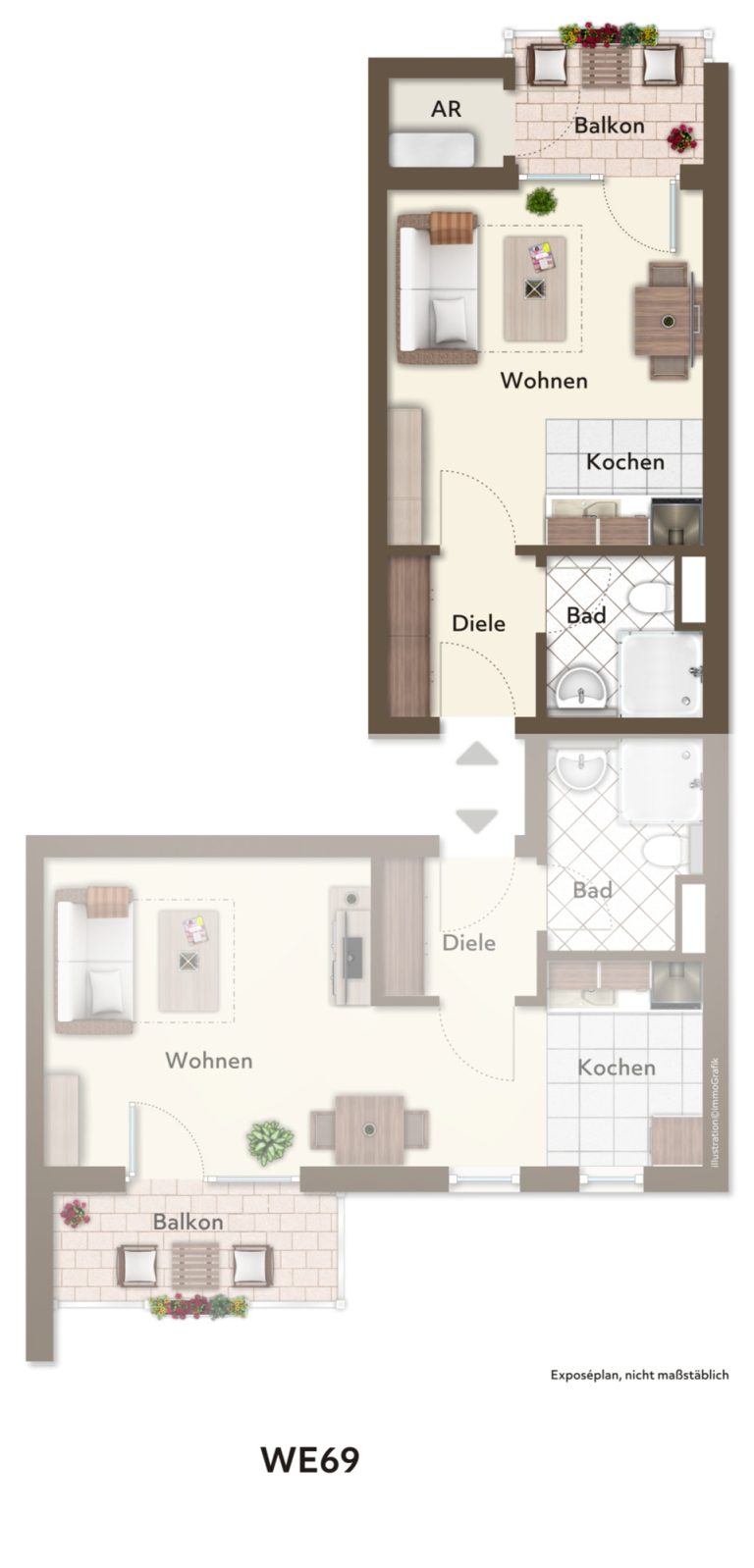 Immobilienangebot - Düsseldorf - Alle - Hassels: Tolles Apartment als Kapitalanlage - Balkon & TG-Stellplatz inklusive - Paketkauf möglich!