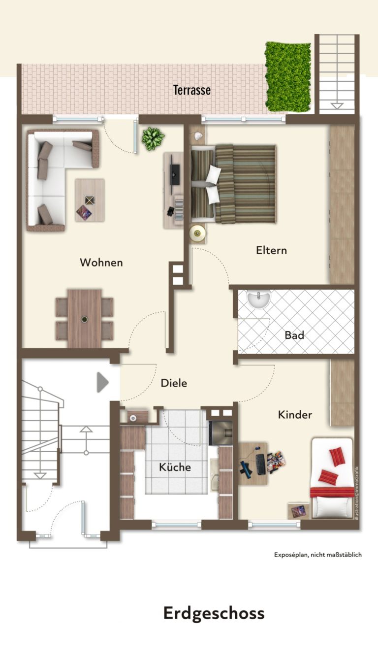 Immobilienangebot - Düsseldorf - Alle - Wersten: sanierungsbedürftiges Zweifamilienhaus mit Terrasse, Garten und Balkon in ruhiger Lage!