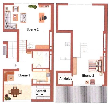 Immobilienangebot - Düsseldorf / Pempelfort - Alle - Pempelfort: einzigartige Galeriewohnung auf 3 Ebenen mit Aufzug & TG-Stellplatz in beliebter Lage