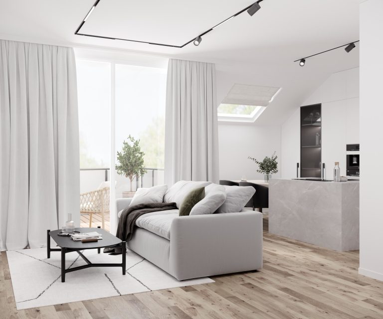 Immobilienangebot - Düsseldorf - Alle - Exklusives Penthouse über den Dächern von Unterbach – 3-Zimmer-Eigentumswohnung mit ca. 99 m²