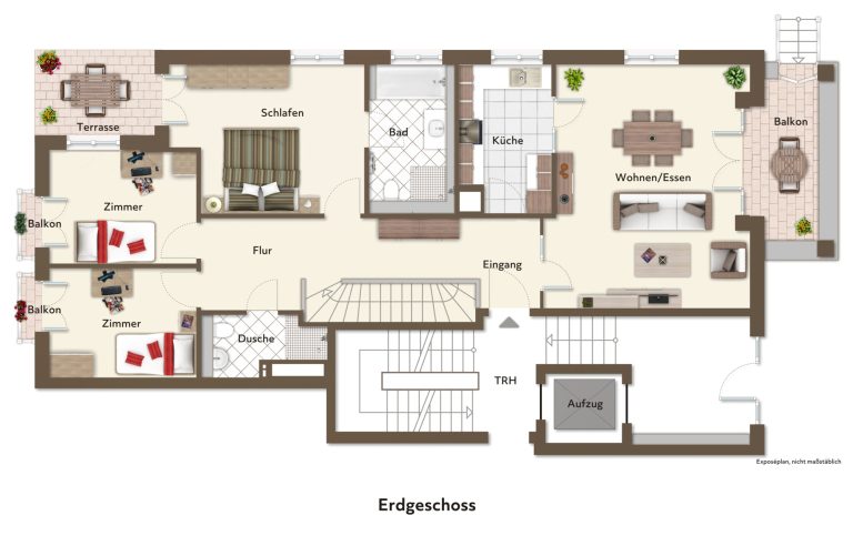 Immobilienangebot - Düsseldorf - Alle - Exklusive Lebensqualität: 5-Zimmer in den Heinrich-Heine-Gärten mit Balkon, Garten & TG-Stellplatz!
