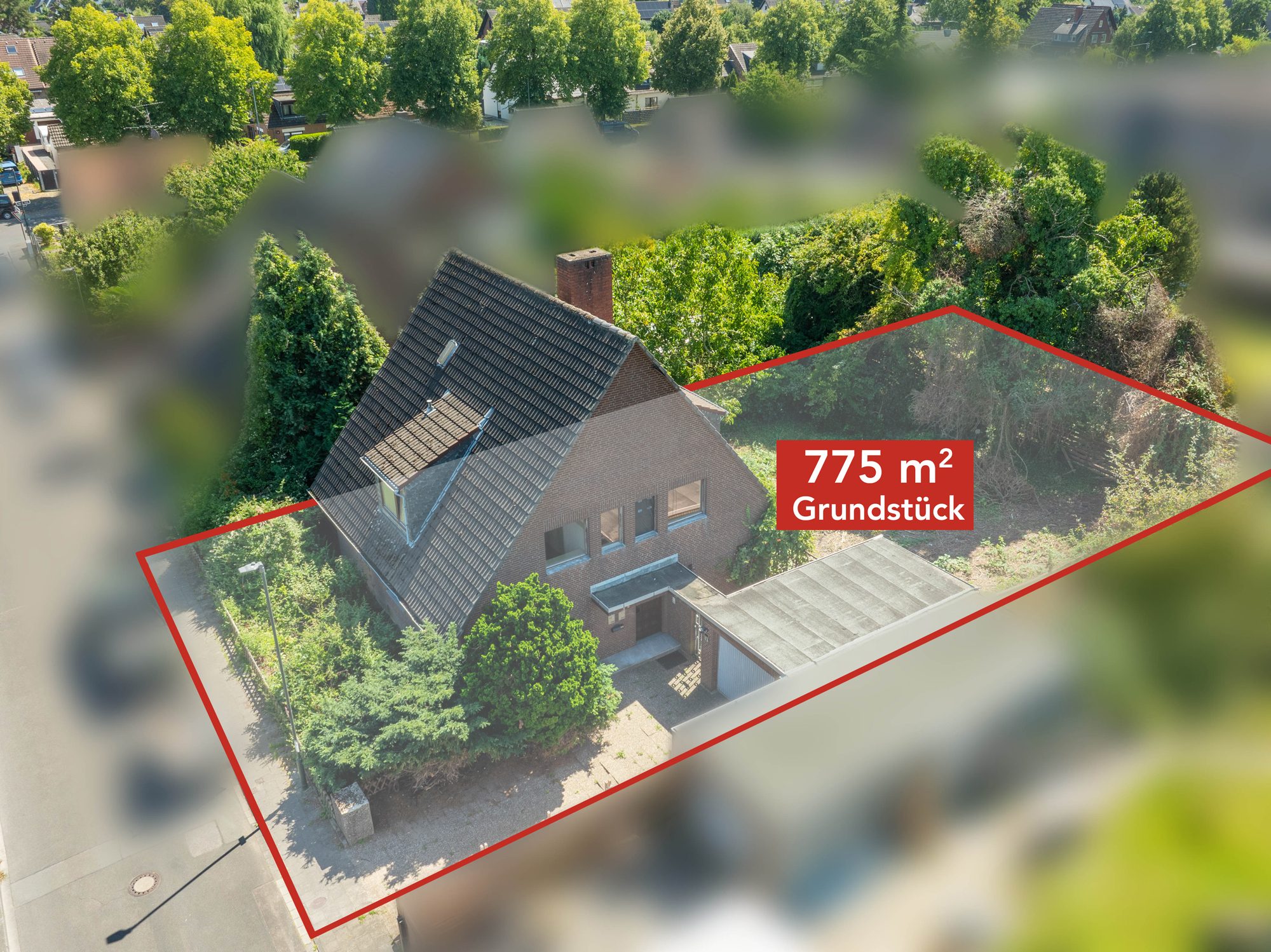 Immobilienangebot - Düsseldorf / Vennhausen - Alle - Grundstück mit EFH in Düsseldorf-Vennhausen – sanieren oder neu bauen!