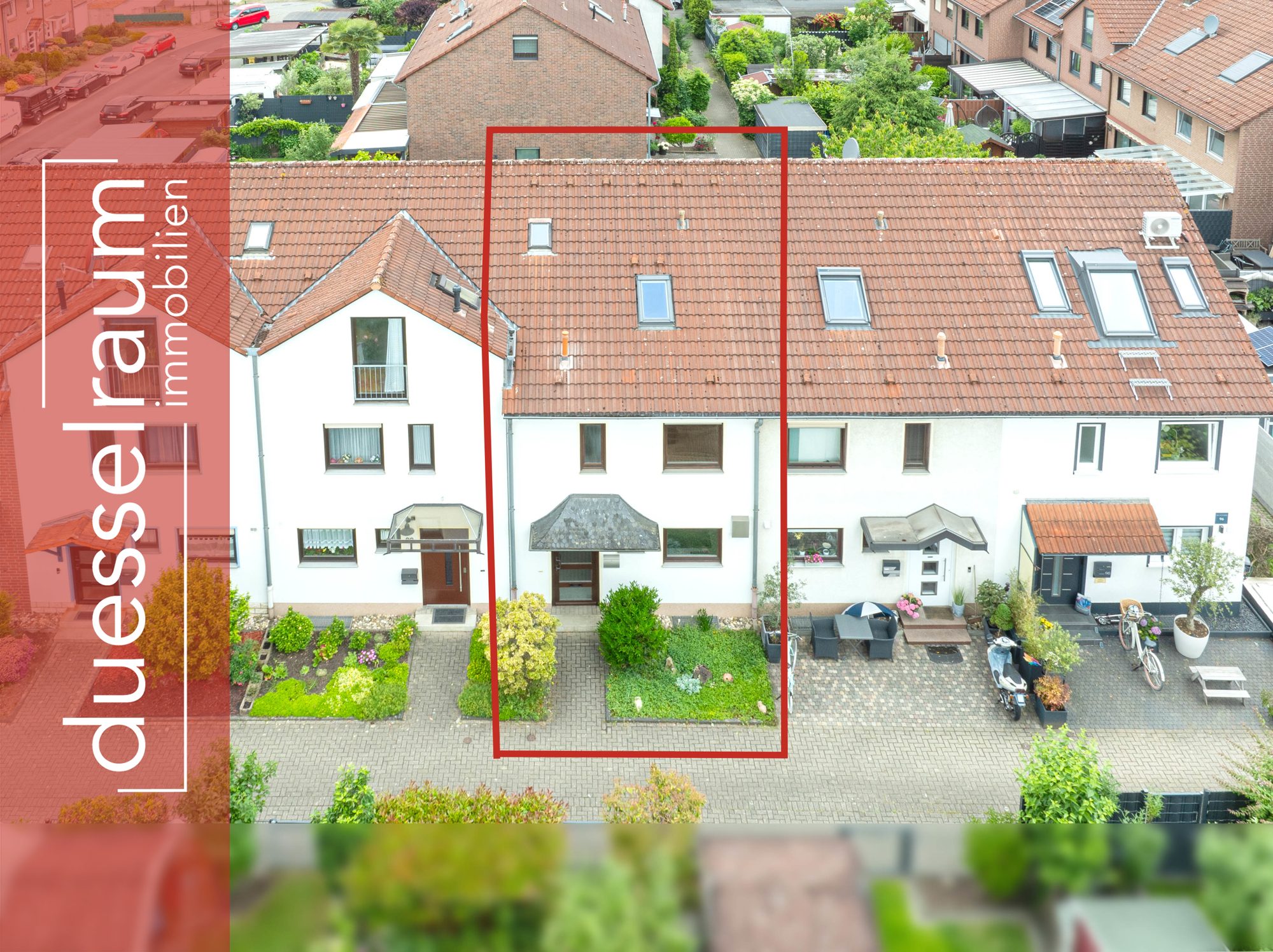 Immobilienangebot - Düsseldorf - Alle - Düsseldorf-Lichtenbroich: gepflegtes Reihenmittelhaus mit Garten und Garage in ruhiger Lage